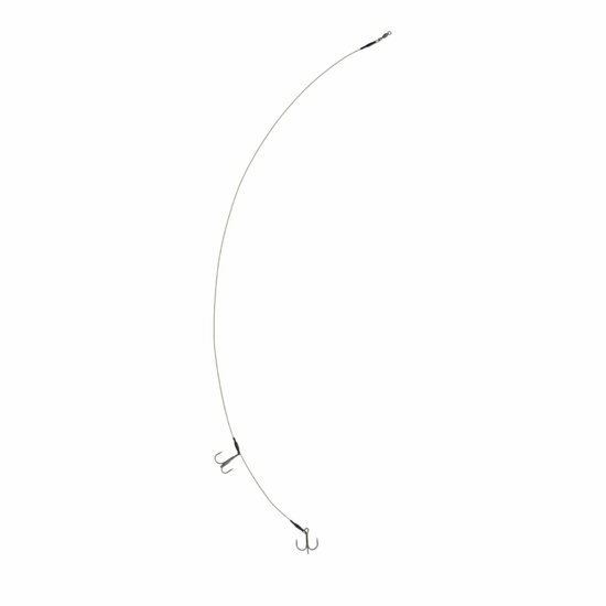 Deadbait Leaders 2x treble 50cm 30lb 2pcs