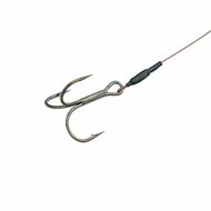 Deadbait Leaders 1x single + treble 50cm 30lb 2pcs Rozemeijer